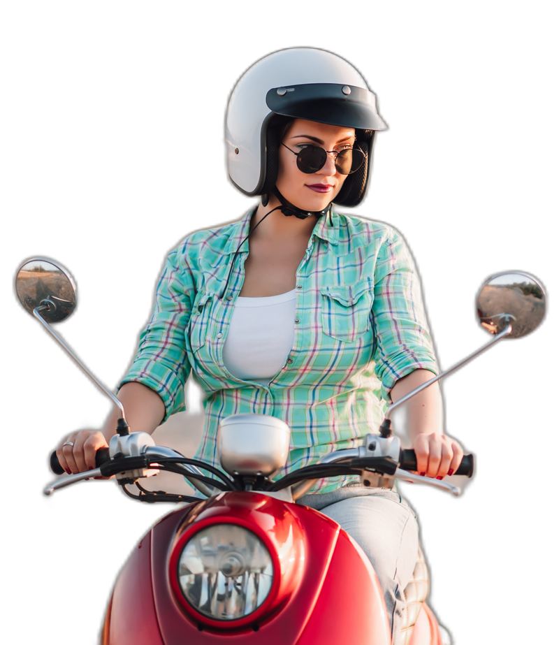 Faq questions for Benson Motorcycle Training - Girl on Moped