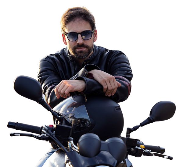 Take your Direct Access Course with Benson Motorcycle Training - Man on Large Motorbike